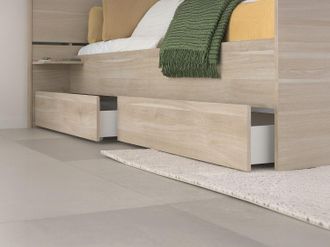 Vente-Unique Set di 2 cassetti per letto da 140, 160 e 180 cm - Colore: Naturale - TENALIA