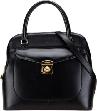 Ferragamo Pre-owned Handbags, female, Black, Size: ONE SIZE Pre-owned Handbag