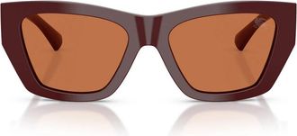 Burberry Be 4492 Zonnebrillen - unisex - Zonnebrillen - Rood - 54 MM - Nylon - Accessoires