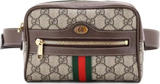 Gucci Marsupio Ophidia piccolo in tela cerata GG - Marrone