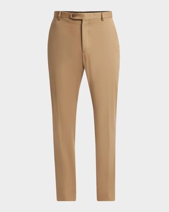 Brioni Men & apos;s Journey Flat-Front Trousers