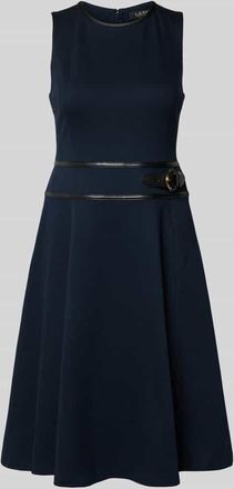 Lauren Ralph Lauren Tailliertes Businesskleid aus Baumwoll-Mix Modell TAZIO in Marine, Gr&ouml;&szlig;e 34