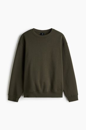 H&M Sweatshirt in Loose Fit - Gr&uuml;n