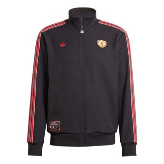 adidas Manchester United Terrace Icons Track Top Black Red JF0358
