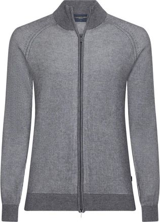 Cavallaro Romano Full Zip Vest - Heren - Truien - Grijs - Maat: 2XL Katoen
