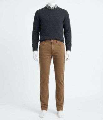 Faherty Stretch Terry 5-Pocket Pant In Bark Brown