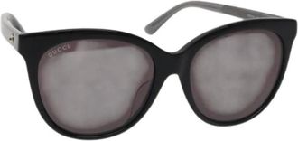 Gucci Pre-owned Accessories, female, Black, Size: ONE SIZE Pre-owned Plastic Sunglasses