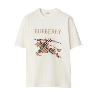 Burberry T-Shirts, male, White, Size: 2XL Chalk T-Shirt M Jwear Style