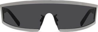 Givenchy Square Mask Sunglasses in Shiny Palladium /Smoke at Nordstrom