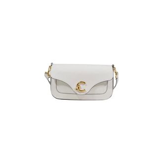 Coccinelle Cross Body Bags, female, White, Size: ONE SIZE Handbag with Inside Pocket and Shoulder Strap