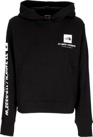 The North Face Lichtgewicht Crop Hoodie met Capuchon - Dames - Sportshirts - Zwart - XS - Katoen - Fitness