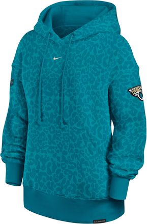 Nike Jacksonville Jaguars Rivalries Collection Phoenix Nike Womens NFL Oversized Pullover Hoodie in Blue | 01N545W9N-BPC