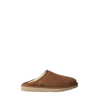 UGG Slippers, male, Brown, 6 UK, Suede Slip-On Mules Shearling Lined