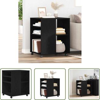 vidaXL vidaXL Armadio moderno - Armadio Rovere Nero 60 x 53 x 72,5 cm Legno multistrato