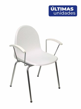 Piqueras y Crespo Piqueras-y-crespo Conjunto De 4 Sillas De Recepci&oacute;n Blancas