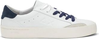 Sun 68 Street Leather Sneakers - Heren - Sneakers - Wit - 45 EU - Leer - Schoenen