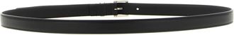 Saint Laurent Mens Black Calfskin Regular Belt