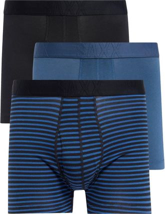 Saxx Assorted 3-Pack Undercover Boxer Briefs in Skp Stripe/Dark Denim/Black at Nordstrom Rack, Size Xx-Large