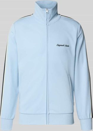 Jack & Jones Jack & Jones Sweatjacke mit Stehkragen Modell COTEDAZUR in Hellblau, Gr&ouml;&szlig;e XXL
