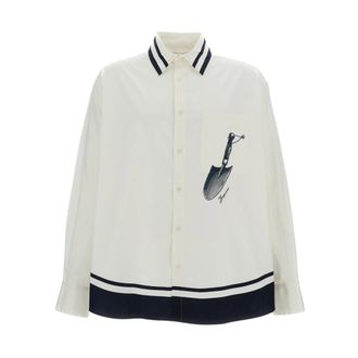 Jacquemus Casual Shirts, male, White, Size: M Camargue Shirt