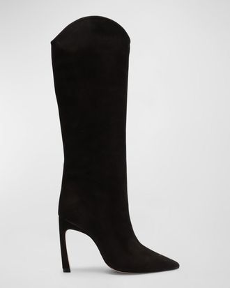 Schutz Maryana Suede Knee Boots