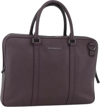 Burberry Pre-owned Handbags, female, Purple, Size: ONE SIZE Pre-owned Vintage Hand Bag