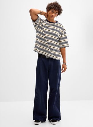 Vans Mens Authentic wide-leg pleated chinos Loose fit