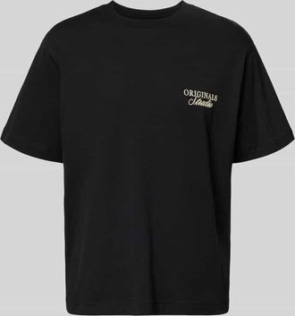 Jack & Jones Jack & Jones T-Shirt mit Statement-Print Modell NORREBRO in Black, Gr&ouml;&szlig;e XXL
