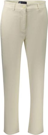 North Sails Slim Fit Chino Broek - Dames - Chinos - Wit - L - Katoen - Broeken