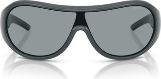 Miu Miu Runway Irregular Sunglasses in Grey /Dark Grey at Nordstrom