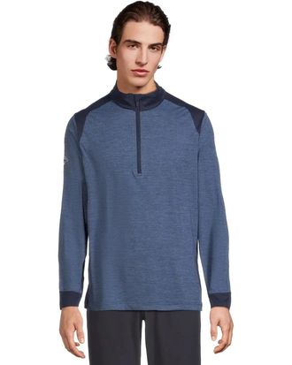 Callaway Golf Base Layer Top Mens Peacoat Soft Touch Blocked 1/4 Zip GBO3811