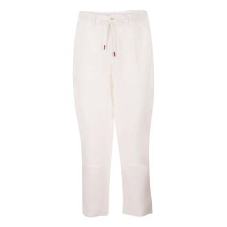 Kiton Uomo, Pantaloni, Bianco, L, new