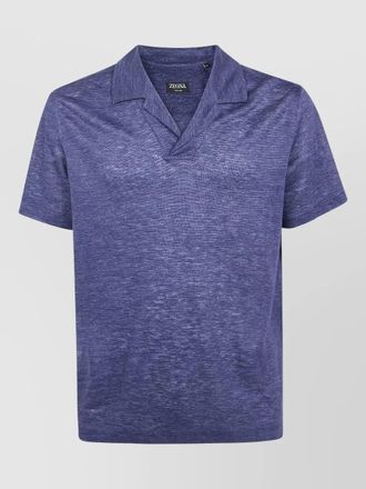 Ermenegildo Zegna leisurewear v neck polo shirt textured