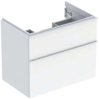 Keramag Geberit Icon Mueble Bajo Lavabo, 2 Cajones, 74x61,5x47,6 Cm