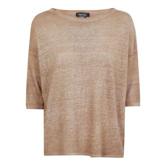 Avant Toi Round-neck Knitwear, female, Brown, Size: XS Round-neck Knitwear