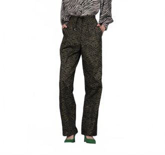 Ghospell Glacier Sands Belted Trouser In Olive / Black