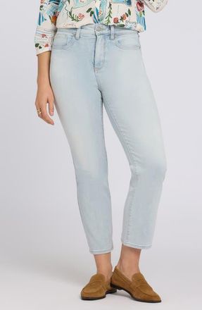 NYDJ Marilyn High Waist Ankle Straight Leg Jeans in Desert Shoreline at Nordstrom, Size 00