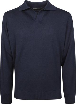 FILIPPO DE LAURENTIIS Polo Skipper F8 - Heren - Tops - Blauw - Maat: L Wol
