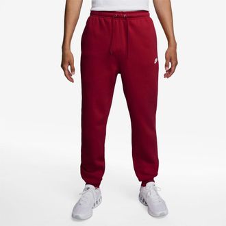 Nike Heren Sportswear Club Fleece Joggingbroek (Donkerrood)