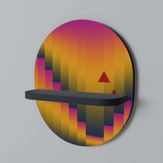 OEM Estante Ovalado Golden Fade Negro