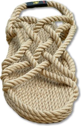 Nomadic State of Mind JC Sandal - All-Rope Six Cross Strap - Handmade Adjustable Rope Shoes - Machine Washable - Vegan Friendly - Secure Fitting, Long Lasting & Comfortable