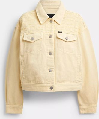 Coach Garment Dyed Denim Jacket