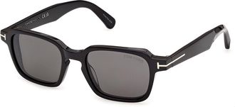 Tom Ford FT1359 EZRA-02 01A Mens Sunglasses Black Size 50