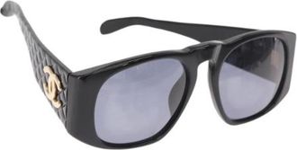 Chanel Pre-owned Accessories, female, Black, Size: ONE SIZE Pre-owned Plastic Sunglasses