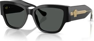 Versace Cat Eye Zonnebril - Dames - Zonnebrillen - Zwart - 55 MM - Accessoires
