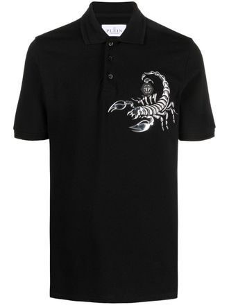 Philipp Plein Katoenen poloshirt - Zwart