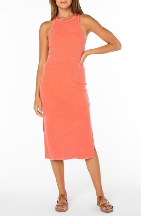 Roxy Emilia Racer Tank Midi Dress in Hot Coral at Nordstrom, Size Xx-Large