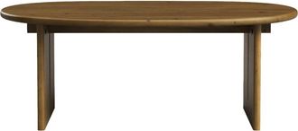 Hannun Mesa de centro de madera de abeto en color marr&oacute;n 102 cm