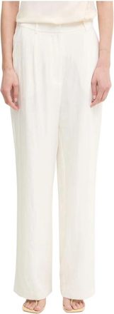Munthe Kosmila Wijde Broek - Dames - Wijde Broeken - Beige - M - Broeken