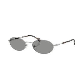 Emporio Armani Oval Sunglasses - male - Emporio Armani - Sunglasses - Gray - 54 MM - Accessories